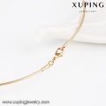 43183 Xuping Nuevo collar fino de oro de 18 k sin piedras para niñas